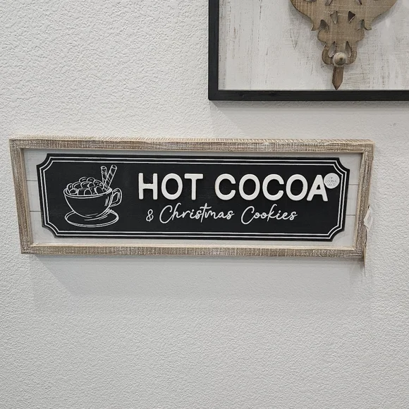 Adam & Co. Reversible wood frame sign